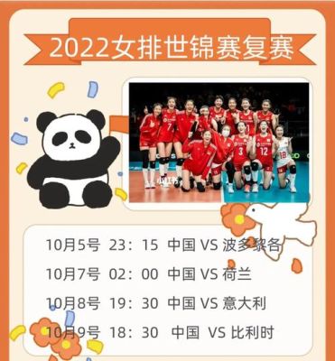中国女排世锦赛2022年比赛时间,中国女排2022世锦赛比赛时间曝光